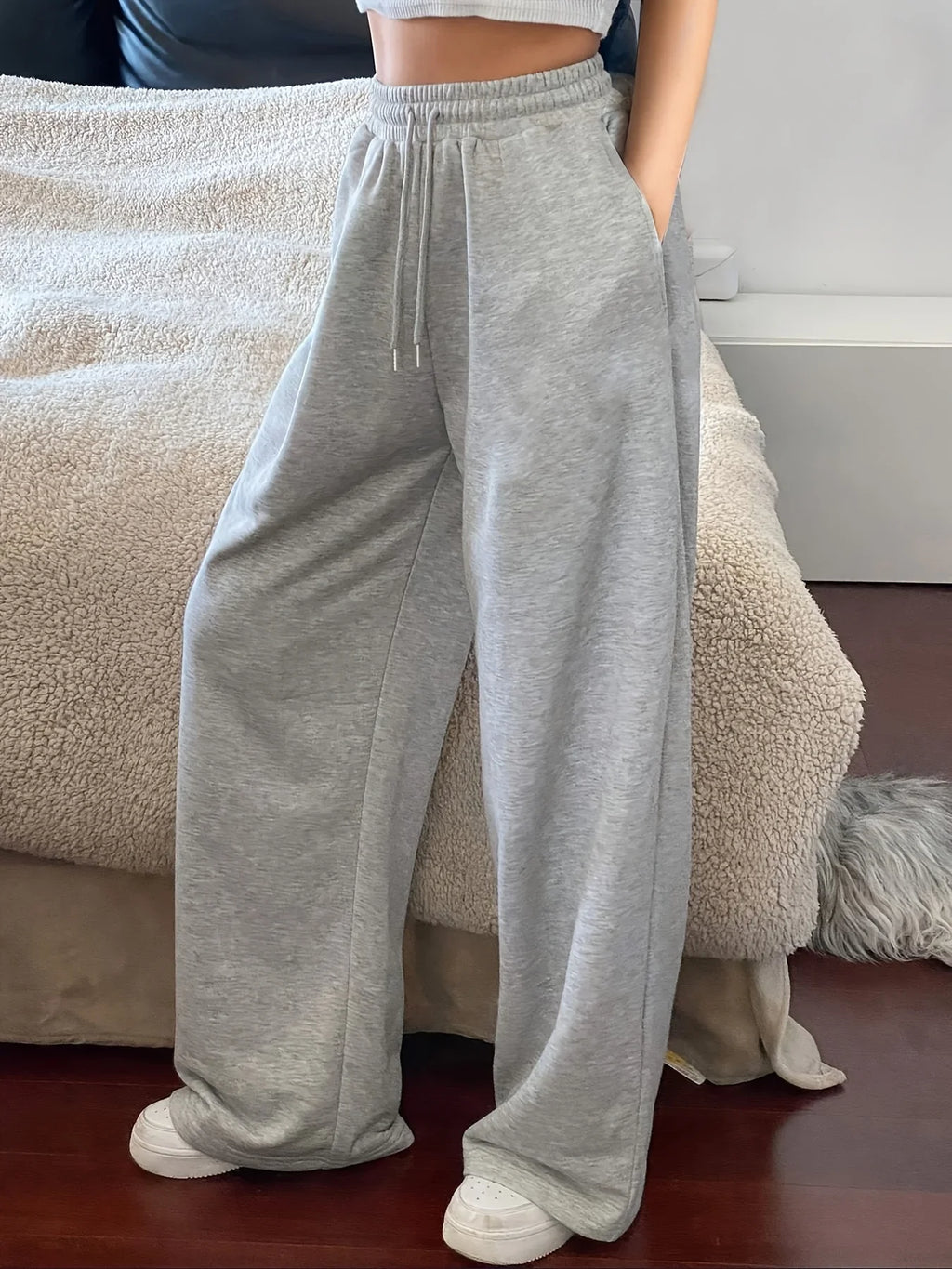 Pantalon large en coton – Coupe ample