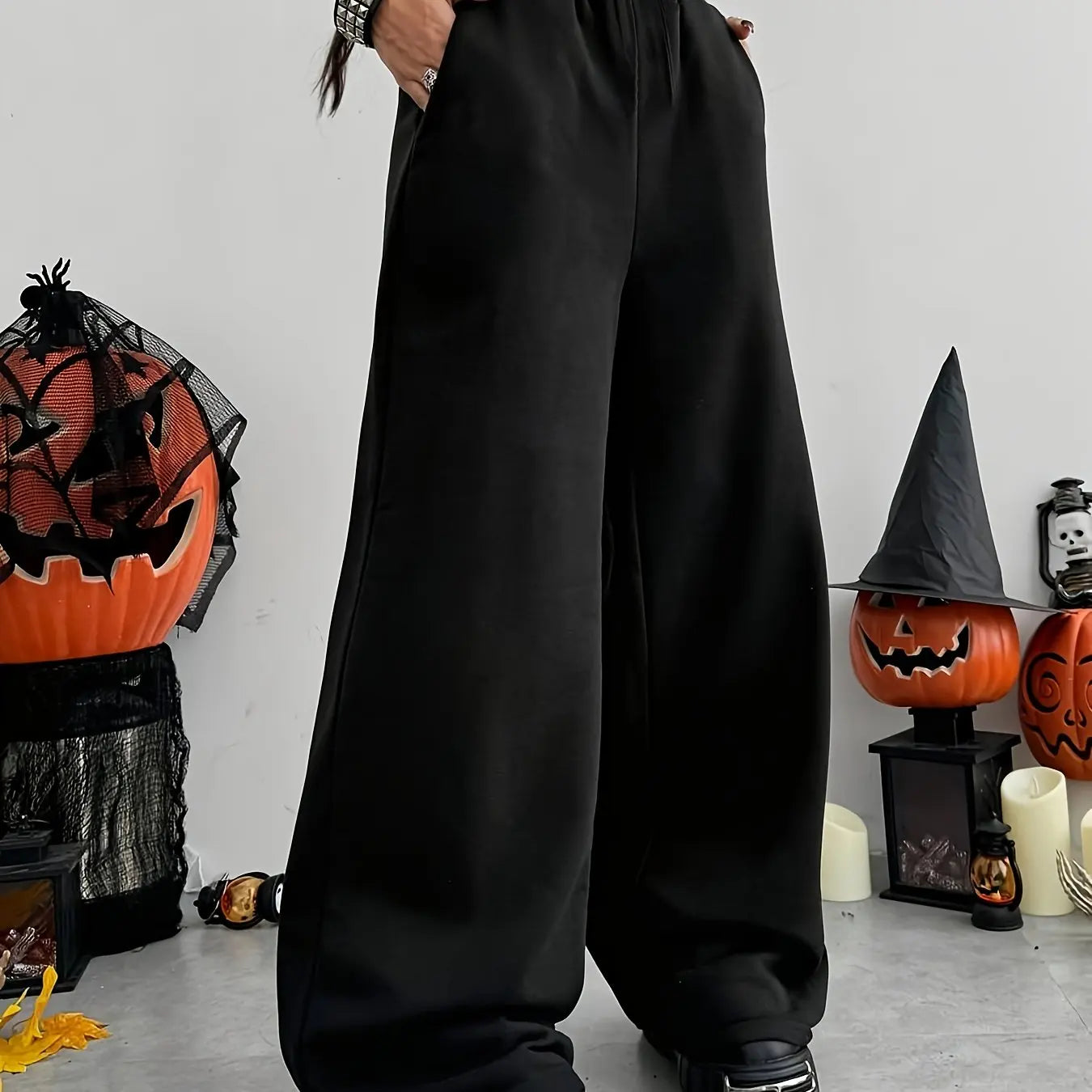 Pantalon large en coton – Coupe ample